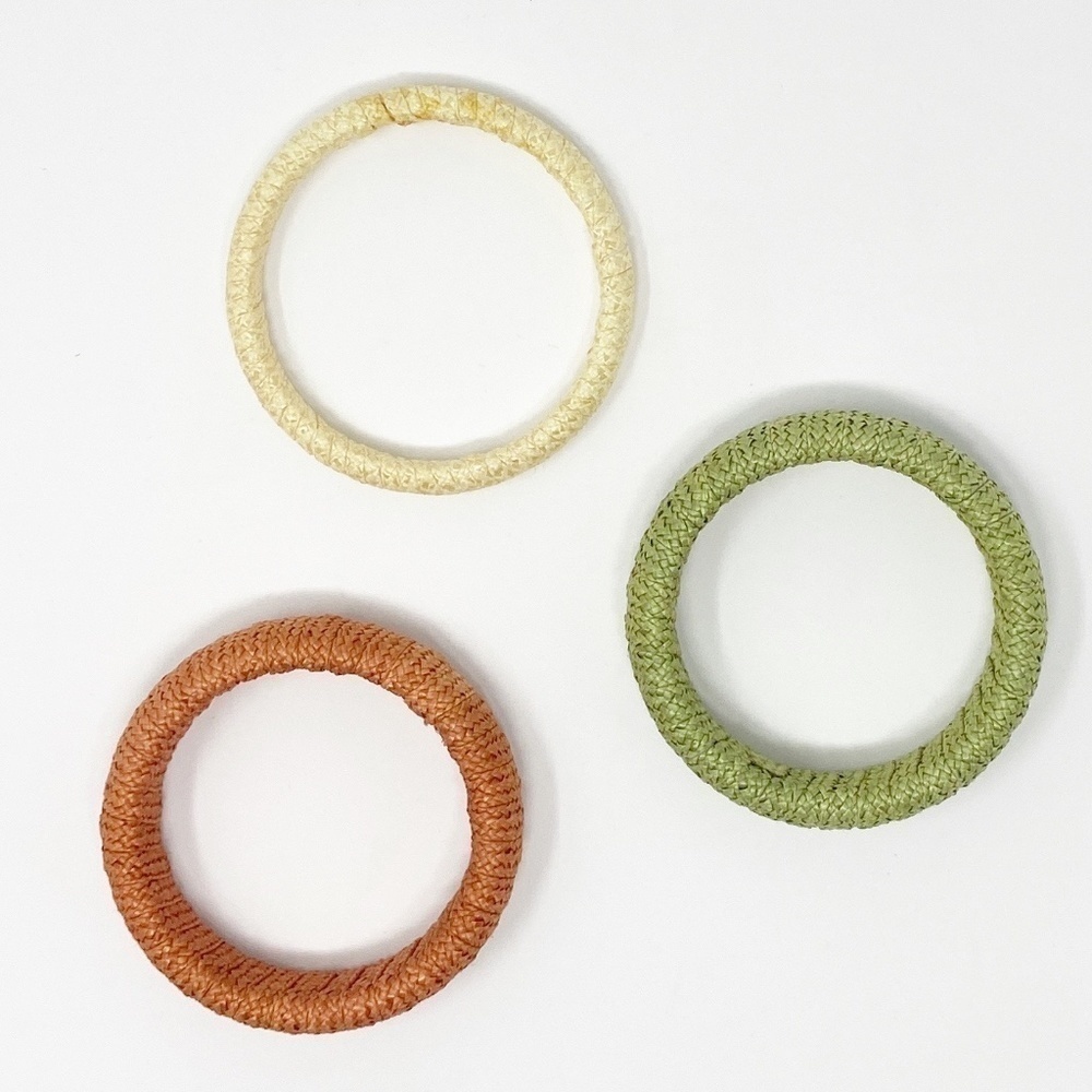 VINTAGE | Jute Wrapped bracelets set of 3 - Picture 3 of 6